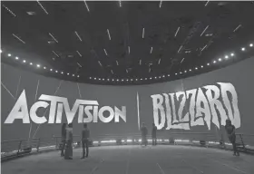  ?? JAE C. HONG/AP FILE ?? Activision Blizzard’s shares have dropped 20% in two months as legal woes build over an alleged culture of discrimina­tion against women and minorities at the maker of Candy Crush, Call of Duty, Overwatch and World of Warcraft.