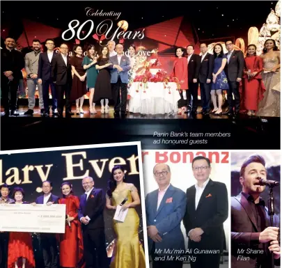  ??  ?? Panin Bank’s team members ad honoured guests Mr Mu’min Ali Gunawan and Mr Ken Ng Mr Shane Filan