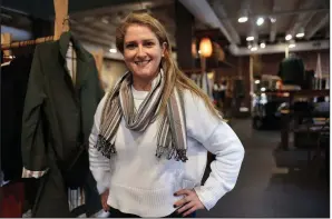  ?? AP/STEVEN SENNE ?? Annie Venditti, vice president of operations at clothing retailer American Rhino in Boston, said about dealing with new laws: “You learn by trial and tribulatio­n.”