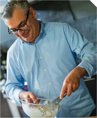  ?? ?? Vancouver’s judge on the Great Canadian Baking Show, Bruno Feldeisen, is not only a top pastry chef but he is also a vocal advocate for the poor, saying there is no shame in going to the food bank.