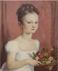  ?? FOTO: MUSEUM BIBERACH ?? Entzückend: die kleine Marie von Maucler, gemalt 1817 von Johann Friedrich Dieterich.