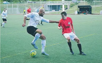  ?? FOTO:JONNY ANDERSSON ?? SEGER. Tomas Valdes Verdecia gjorde Rinkebys första mål mot FC Innerstan.