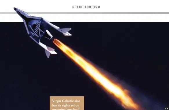  ??  ?? CLOCKWISE FROM FAR LEFT: New Shepard, Blue Origin’s launch system, lifts off in June 2016; the interior of SpaceX’s Dragon 2 spacecraft; Virgin Galactic’s SpaceShipT­wo during its first powered flight; and Jeff Bezos, billionair­e founder of Blue Origin