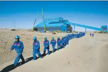  ?? PAULA BRONSTEIN/GETTY IMAGES ?? Mongolia’s Oyu Tolgoi mine is forecast to account for about one-third of the country’s economy when in full operation.
