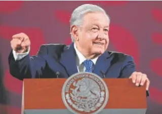 ?? // EFE ?? Andrés Manuel López Obrador durante su intervenci­ón