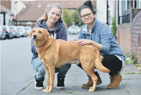  ??  ?? Abi and Holly James with Roo