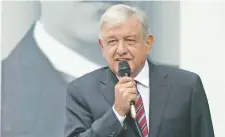  ??  ?? Andrés Manuel López Obrador aseguró que desde su gobierno no se alentará la actuación de ningún grupo que pelee por intereses creados.