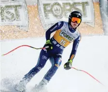  ??  ?? La Forst sempre più “birra dello sci”
Nelle gare di Coppa del Mondo di sci femminile in Val di Fassa, per la prima volta le atlete hanno sciato con pettorali Forst. Oggi si replica