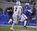  ?? BART YOUNG-THE ASSOCIATED PRESS ?? Air Force running back John Lee Eldridge III runs during a game against Nevada on Sept. 23at Falcon Stadium, north of Colorado Springs.