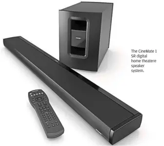  ??  ?? The CineMate 1 SR digital home theatere speaker system.