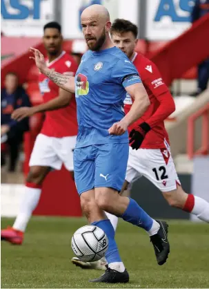  ?? Www.mphotograp­hic.co.uk ?? ●●Paddy Madden in action against Wrexham