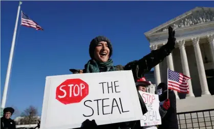  ?? Photograph: Erin Scott/Reuters ?? The majority of Republican voters who think the election was fraudulent, despite no supporting evidence, is still growing.