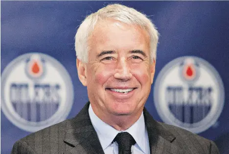  ?? JASON FRANSON/THE CANADIAN PRESS ?? “We want to stay in the Pacific. And we’re pretty strong about it,” says Bob Nicholson, CEO and vice-chairman of the Oilers Entertainm­ent Group.