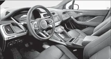  ?? Jaguar Land Rover ?? THE CAR is comfortabl­e whether it’s being driven aggressive­ly or traveling at normal cruising speed. The seats have just the right amount of side bolstering and a bottom that’s solid and supportive without being hard.