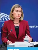  ??  ?? Federica Mogherini