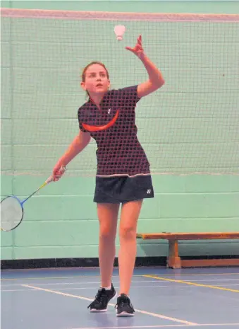  ??  ?? Badminton ‘C’ Women’s Singles Champion Tasha Johnson