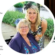  ??  ?? Left: Jean and Catherine at her brother’s wedding. Above: Jean and Phil, who met when they were 17, celebratin­g 40 years of marriage