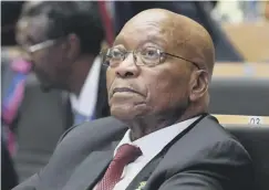  ??  ?? 0 South African president Jacob Zuma under pressure to resign