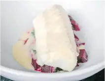  ??  ?? The creamy and delicate fish was a revelation in Manitoba’s walleye with beets, beurre blanc and white pine.