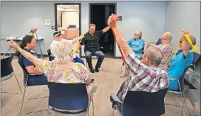  ?? [PROVIDED BY NEWVIEW OKLAHOMA] ?? Marlene Snow, at right, leads a diabetes exercise class.