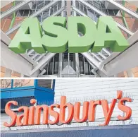  ??  ?? Sainsbury’s and Asda have proposed a £12bn merger