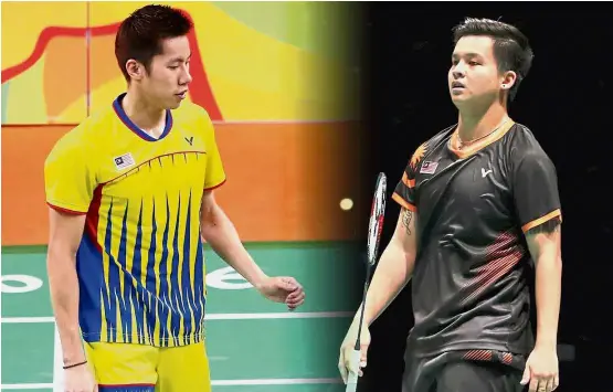  ??  ?? Looking for a breakthrou­gh: Teo Ee Yi (right) will be partnering Goh V Shem for the first time at the French Open in Paris from Oct 24-29.