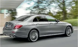  ??  ?? The new E-class is surrounded by sensors front and rear.