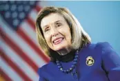  ?? J. SCOTT APPLEWHITE AP FILE ?? Former House Speaker Nancy Pelosi said Friday that she will run for re-election to Congress.