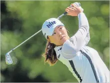  ?? FRANK GUNN THE CANADIAN PRESS ?? South Korea’s Jin Young Ko watches her tee shot on the eighth hole during the final round of the CP Women’s Open on Sunday.