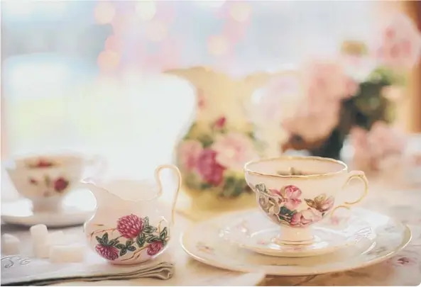  ??  ?? Tea served in china cups is a traditiona­l take on afternoon tea