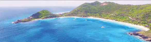  ?? THE MOORINGS ?? The British Virgin Islands, still recovering from two hurricanes that hit last September, are welcoming travellers back to their sandy beaches and clear blue waters.