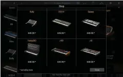 ??  ?? Buy only the Syntronik sounds you need from the in-app store