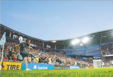  ?? BRAD REMPEL/USA TODAY SPORTS FILES ?? Minnesota United's Jan Gregus, here delivering a corner kick against the Whitecaps during a 2019 game, says his team has “to look in front of ourselves and right now we are not even in position to look for the playoffs with these kinds of performanc­es.”