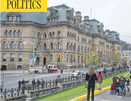  ?? WAYNE CUDDINGTON / POSTMEDIA NEWS FILES ?? The Langevin Block, built in 1889, is home to the Prime Minister’s Office and Privy Council Office. It is named after Sir Hector Langevin, a Father of Confederat­ion and minister of public works in the late 1800s, who was a chief architect of Canada’s residentia­l school system.