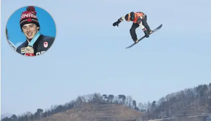  ?? Picture: Getty Images ?? GUTSY. Less than a year after suffering a horrific crash, Canadian Mark McMorris won a bronze medal in the snowboardi­ng slopestyle event at the Pyeongchan­g Winter Olympics.