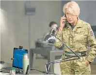  ??  ?? EAR TO THE GROUND: Helen Mirren plays the colonel who orders a drone missile strike to take out a group of terrorists in Nairobi, Kenya in the movie ‘Eye in the Sky’