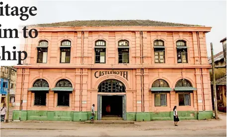  ??  ?? Castle Hotel the way it was: Will the same fate befall other heritage buildings as the Archaeolog­y Dept plays Jekyll and Hyde?. Pic by Abdul- Halik Azeez