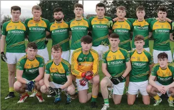  ??  ?? The HWH-Bunclody squad prior to Saturday’s final.