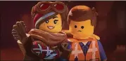  ?? WARNER BROS. PICTURES/IMDB/TNS ?? Elizabeth Banks and Chris Pratt in “The Lego Movie 2: The Second Part.”
