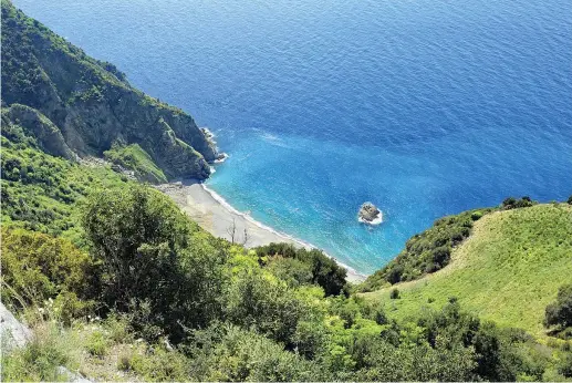  ?? (foto Dioniso Iemma) ?? Il percorso
Lo spettacola­re sentiero del Tracciolin­o, da Palmi a Bagnara Calabra, si affaccia su baie selvagge come cala Janculla