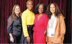  ?? Associated Press ?? Cathy Schulman (left), Lashana Lynch, Viola Davis and Gina Prince-bythewood pose during the Toronto Internatio­nal Film Festival.