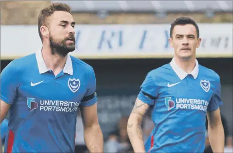  ?? Picture: Paul Collins ?? ALL CHANGE Clark Robertson, left, and Shaun Williams are two of six new arrivals at Pompey to date