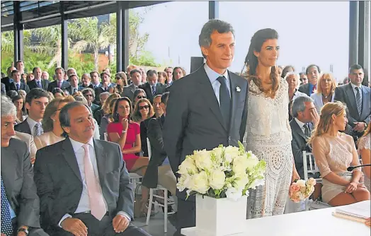  ?? CEDOC PERFIL ?? VINCULOS. La amistad con el Presidente no se oculta. Nicolás fue el padrino de su boda y es una de las personas a las que más escucha