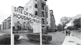  ?? Jon Shapley / Staff file photo ?? Houston Housing Authority CEO Tory Gunsolley had been at odds with Mayor Sylvester Turner over this proposed Galleria-area housing project.