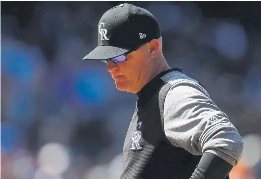  ?? David Zalubowski, Associated Press file ?? Rockies pitching coach Steve Foster is sequestere­d in Wisconsin but is still working with players remotely.