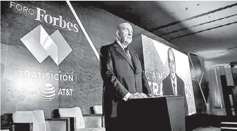  ?? CORTESÍA FORBES ?? Antonio Mader Bracho fue reconocido como “Empresario del Año” en el Foro Forbes