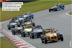  ??  ?? Competitiv­e Caterham 310R series was won by Gordon Sawyer