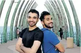  ?? ?? ISHQ, left, and Ashiq Pramchand, from umhlanga. The two are also pianists, linguists, martial artists and writers. | SHELLEY KJONSTAD African News Agency (ANA)