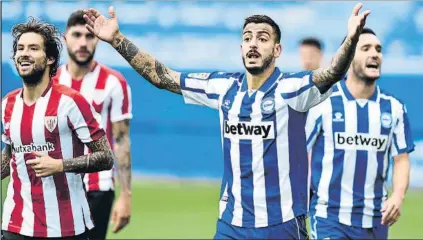  ?? FOTO: GETTY ?? Joselu, del Alavés, en un lance del partido jugado ante el Athletic el pasado fin de semana. El Alavés juega una ‘final’ el domingo