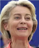  ??  ?? Urusula Von Der Leyen